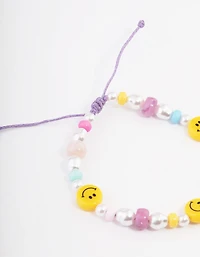 Bead Smiley Multi Bead Bracelet