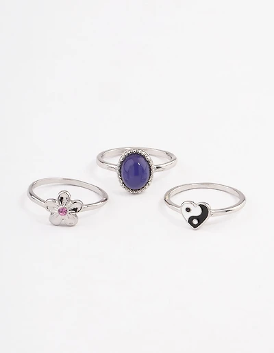 Silver Mood Multi Pack Ring
