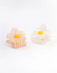 Acrylic Flower Claw Clip Pack