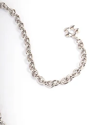 Silver Flower Charm Belt