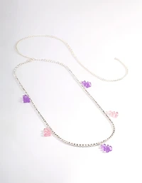 Silver Gummy Bear Charm Belt
