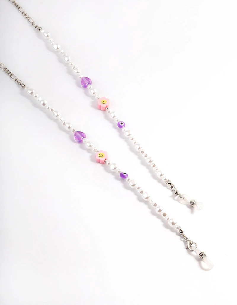 Silver Pearl Fig Classes Chain
