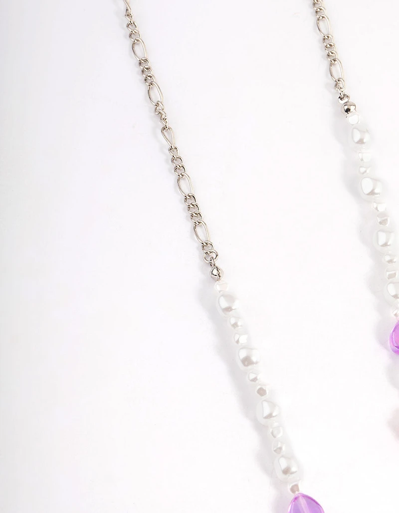 Silver Pearl Fig Classes Chain