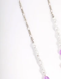 Silver Pearl Fig Classes Chain