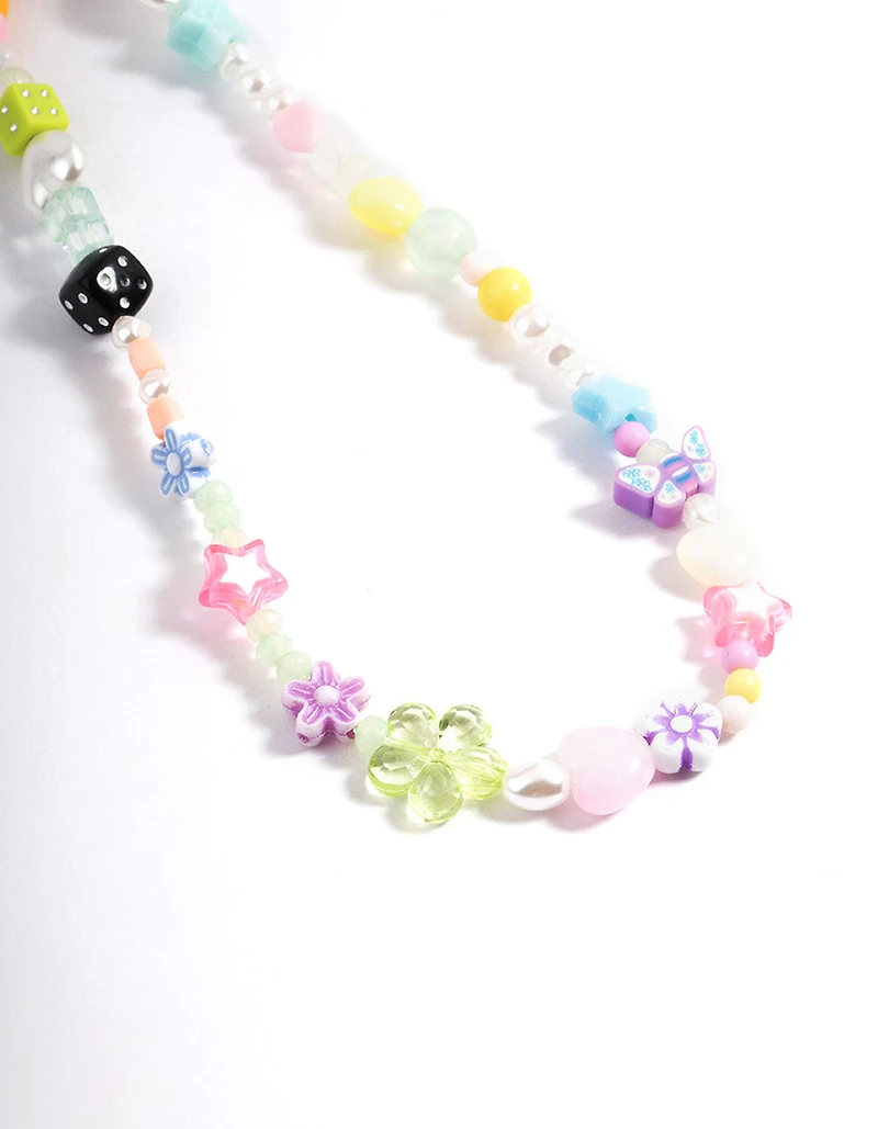 Dice Beaded Phone Charm