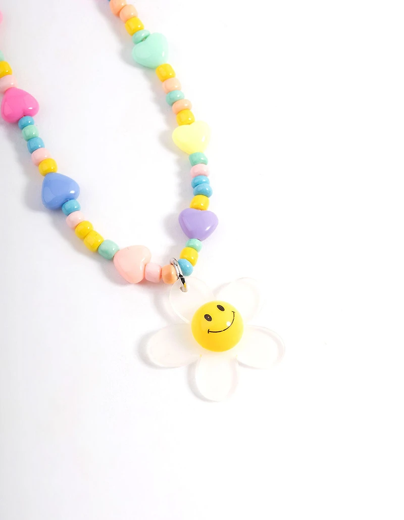 Small Flower Multi Bead Phone Charm
