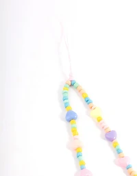 Small Flower Multi Bead Phone Charm