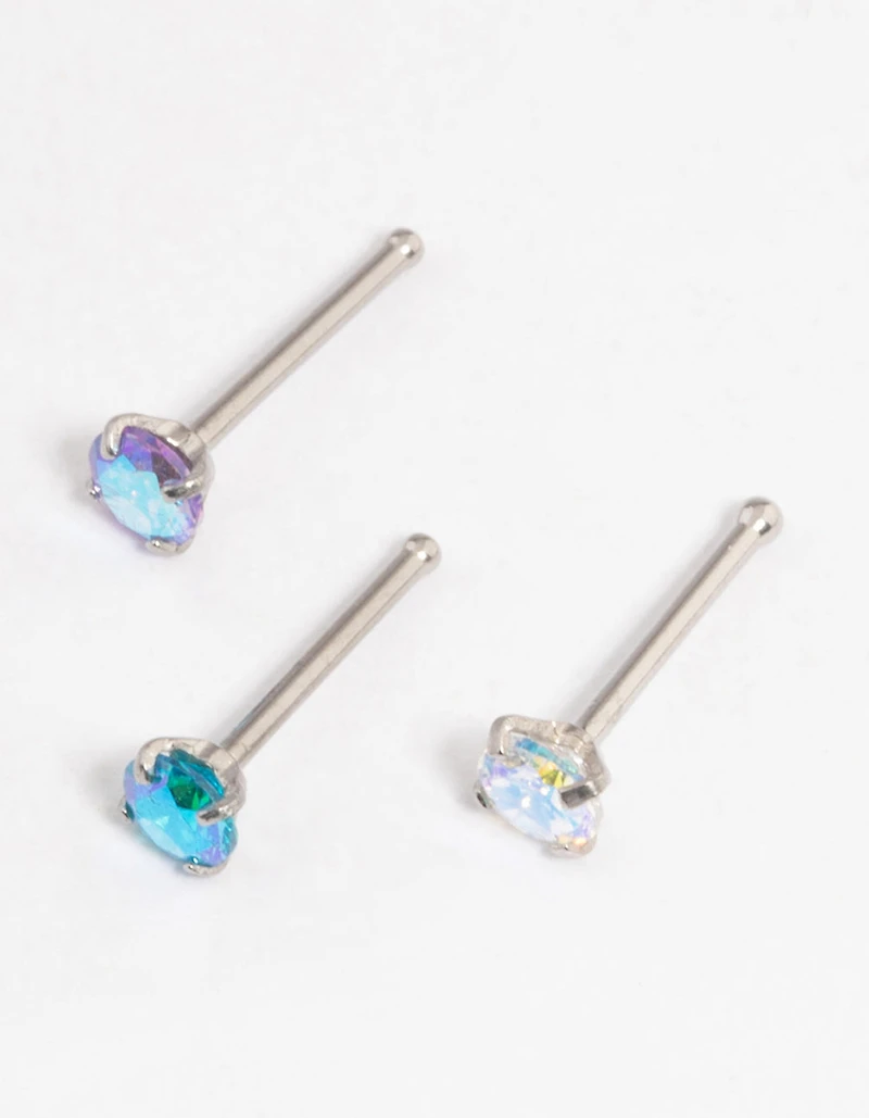 Surgical Steel Colourful Nose Pack