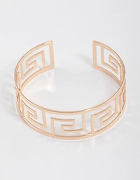 Gold Greek Pattern Bangle