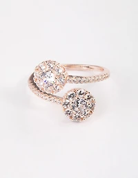 Rose Gold Round Double Wrap Ring