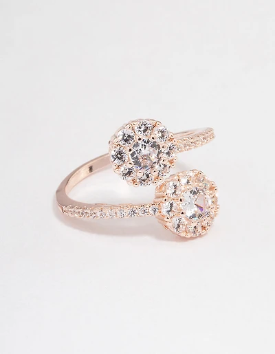 Rose Gold Round Double Wrap Ring