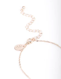 Rose Gold Best Friend Butterfly Necklace Pack