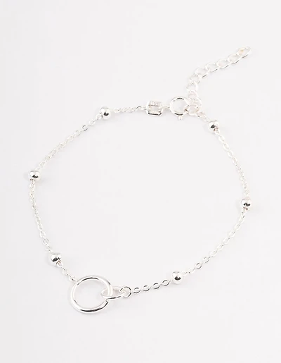 Sterling Silver Linked Circle Bracelet