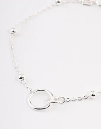 Sterling Silver Linked Circle Bracelet
