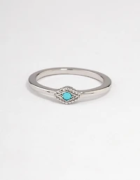 Silver Intricate Eye Ring