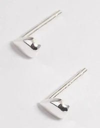 Sterling Silver Teardrop Stud Earrings