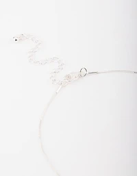 Silver Plated Freshwater Pearl Pendant Necklace