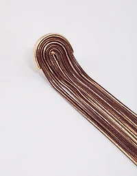Gold Waterfall Cutchain Earrings