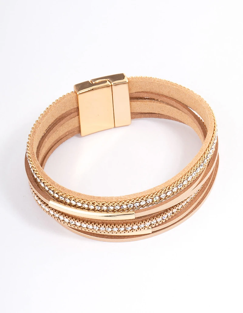 Brown Boho Leather Bracelet