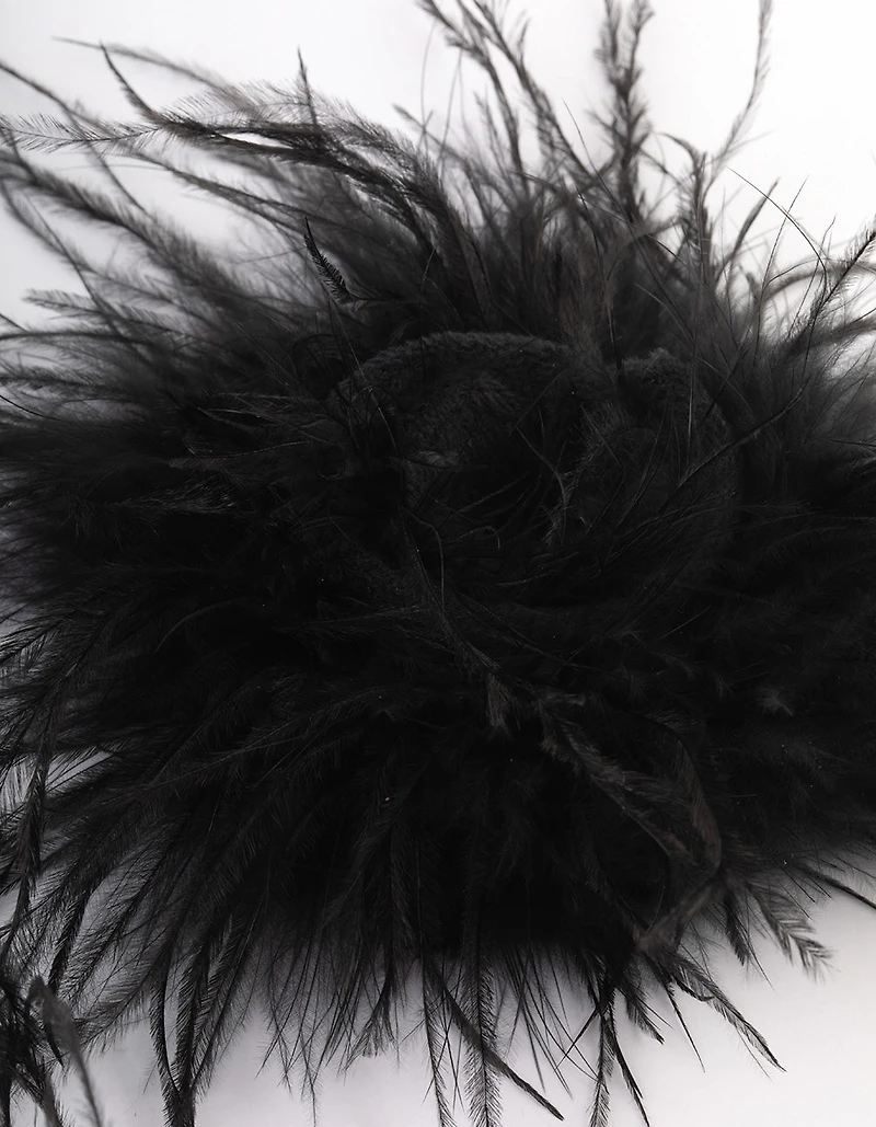 Black Fabric Feather Slapband Bracelet Pack