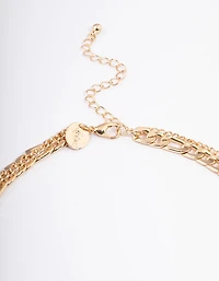 Gold Layered Evil Eye Beaded Necklace