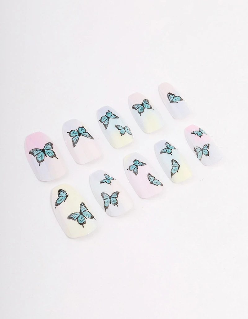 Butterfly Ombre Press On Nails