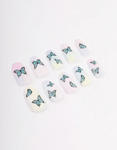 Butterfly Ombre Press On Nails