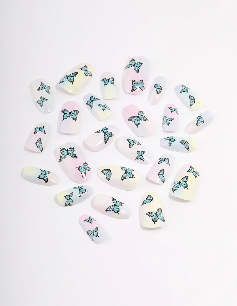Butterfly Ombre Press On Nails
