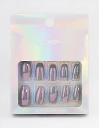 Lilac Glazed Press On Nails