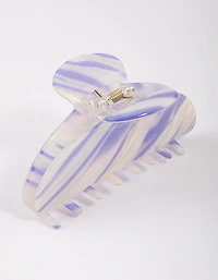 Acrylic Lilac Lunar Multi Clear Claw Clip