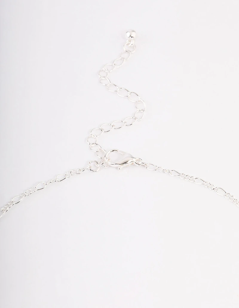 Silver Amethyst & Pearl Necklace