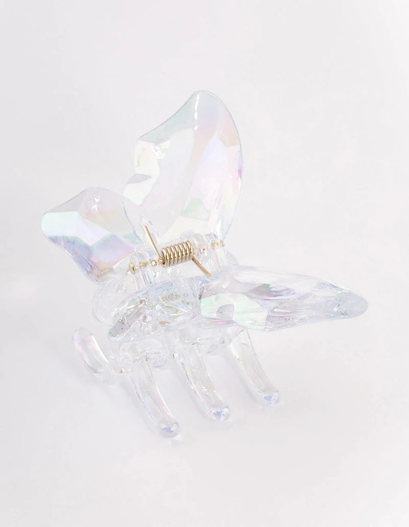 Iridescent Butterfly Claw Clip