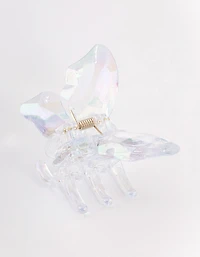 Iridescent Butterfly Claw Clip