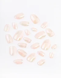 Tweens Pink Metallic Press On Nails