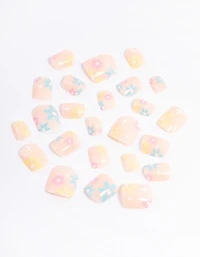 Tweens Blush Daisy Press On Nails