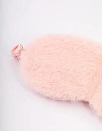 Blush Fluffy Eye Mask