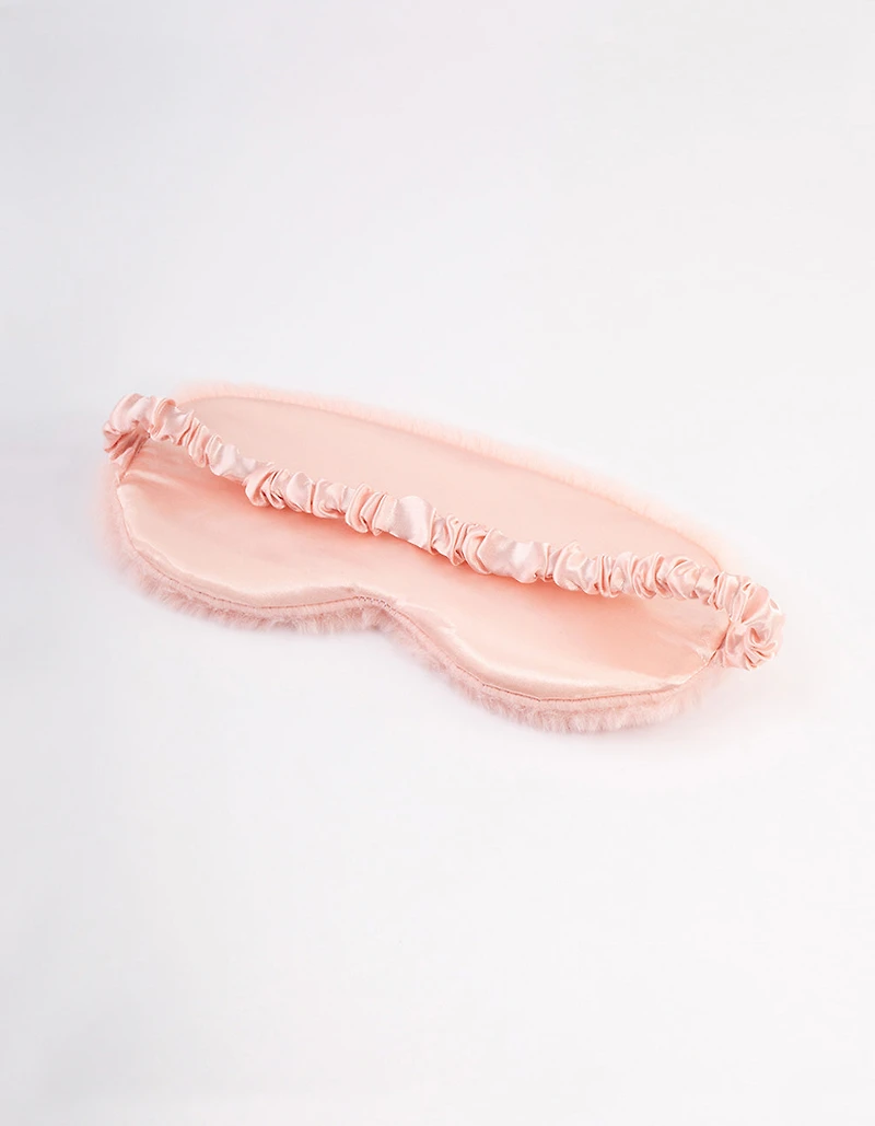 Blush Fluffy Eye Mask