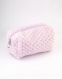 Lilac Teddy Cosmetic Case