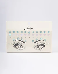 Acrylic Star & Heart Diamante Face Jewels