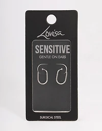 Surgical Steel Small Rounded Huggie Earrings