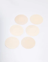 Neutral Fabric Round Nipple Covers Pack