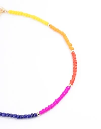 Green Puffy Heart Cord Choker Pack