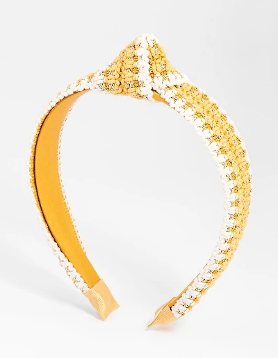 Fabric Crochet Knotted Headband