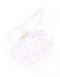 Pearl Clear Butterfly Claw Clip