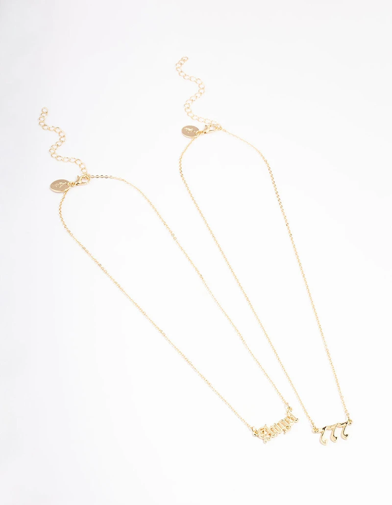 Gold Plated Angel Number '777' Layered Necklace