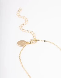 Gold Plated Angel Number '777' Layered Necklace
