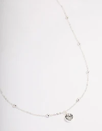 Silver Diamante Satelite Chain Necklace