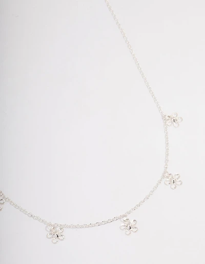 Silver Daisy Garden Necklace
