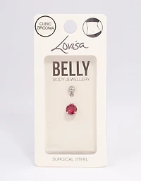 Surgical Steel Classic Claw Belly Ring