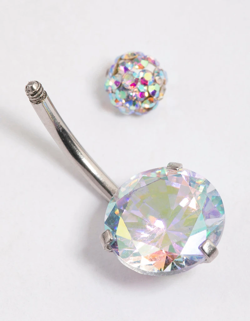 Anneau ventriculaire à griffe ronde en acier chirurgical en zircone